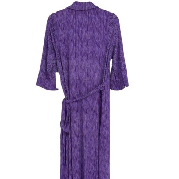 JESSICA LONDON PURPLE CHIC OFFICE MAXI WRAP DRESS 16 - Picture 2 of 3